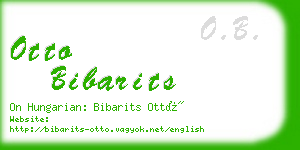 otto bibarits business card